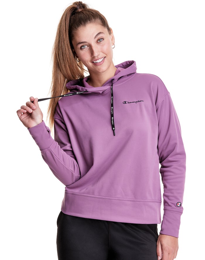 Champion Hoodie Dames - Paars - Game Day Script Logo ( 820764-SCQ )